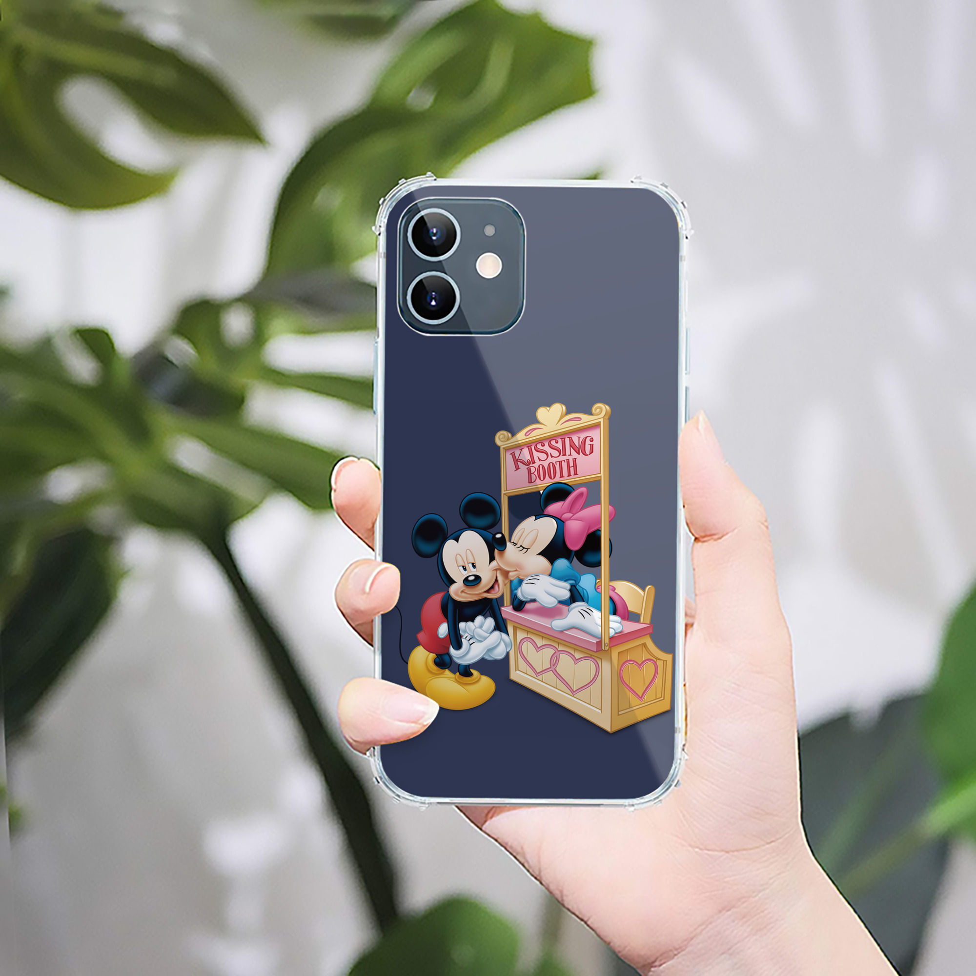 （画像用） ミッキーマウス Mickey Mouse 【iPhone 12シリーズ対応】透明スマホケース（クリアソフトケース）